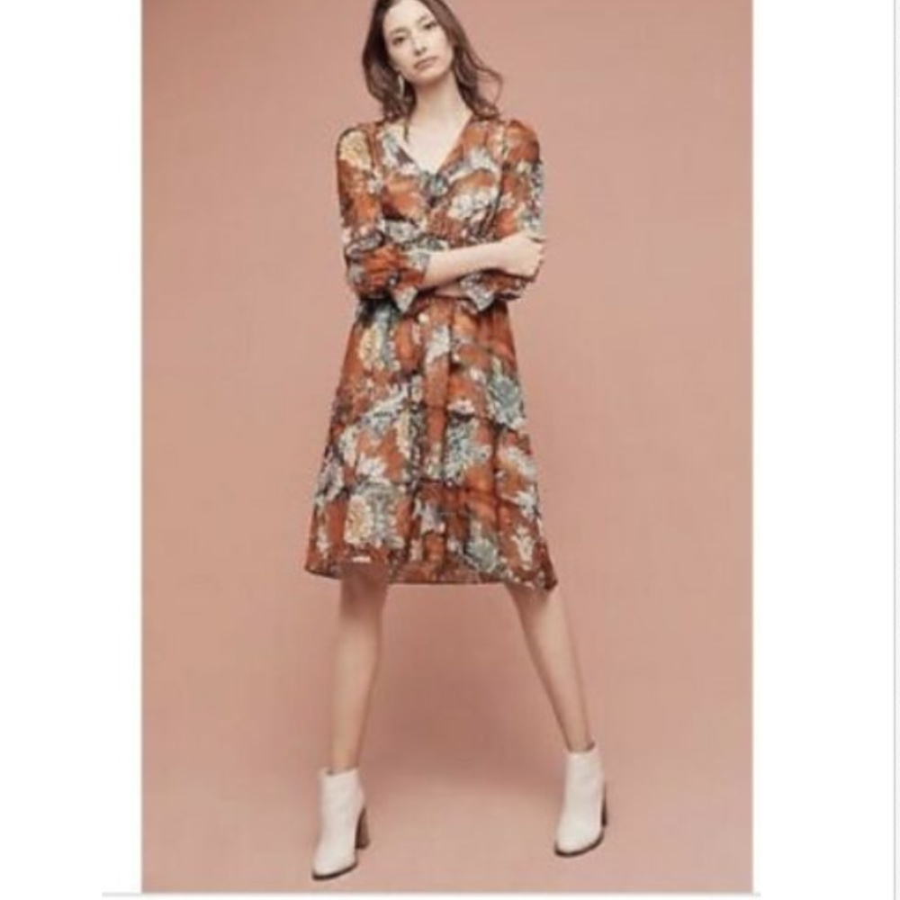 Anthropologie HEMANT & NANDITA Peasent Dress NWT